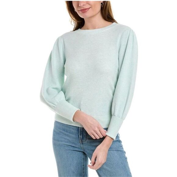 NWT Lilla P Puff Sleeve Sweater Size Large - Picture 1 of 6